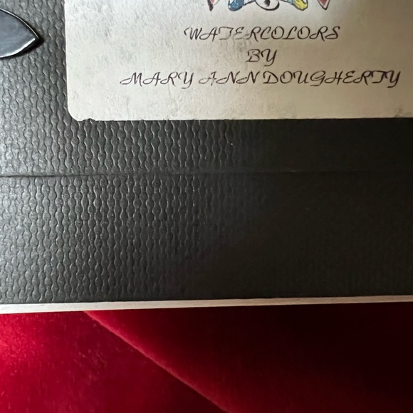 Original Watercolor by Mary Ann Dougherty, Snowman. - Picture 3 of 8